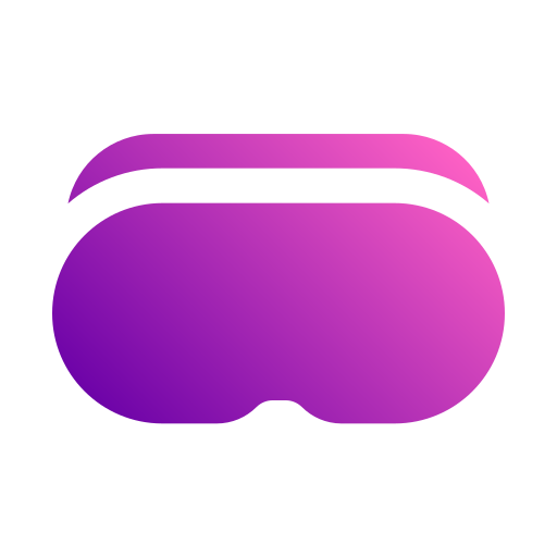 Óculos de realidade virtual Generic gradient fill Ícone