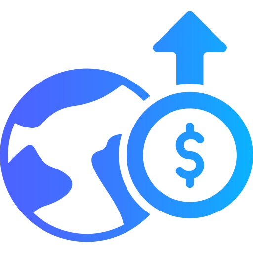 Global economy Generic gradient fill icon