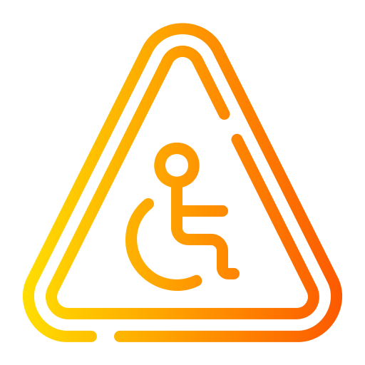 gehandicapt persoon Generic gradient outline icoon