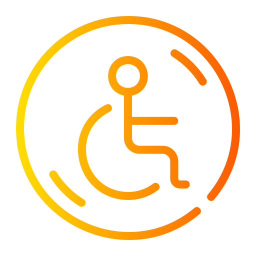 Инвалидный знак Generic gradient outline иконка