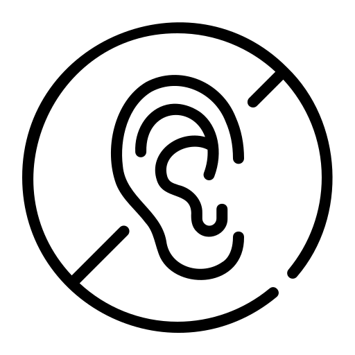 聴覚障害者 Generic black outline icon