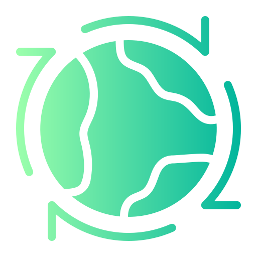 wereldwijde distributie Generic gradient fill icoon