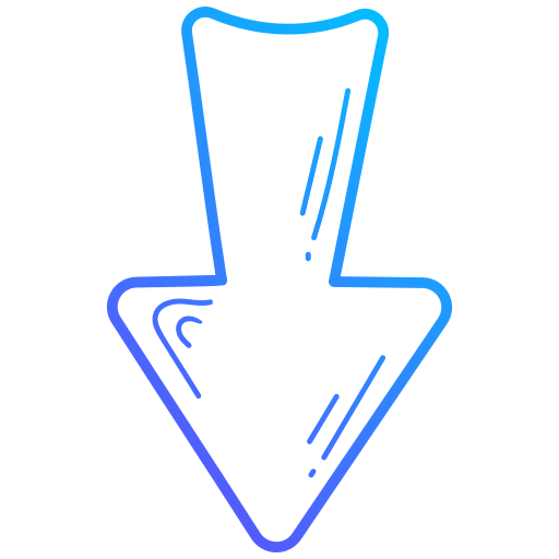 Arrow down Generic gradient outline icon