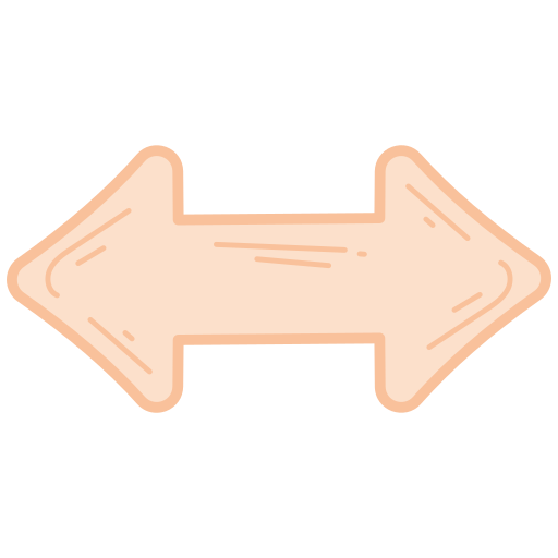 Left right Generic color hand-drawn icon