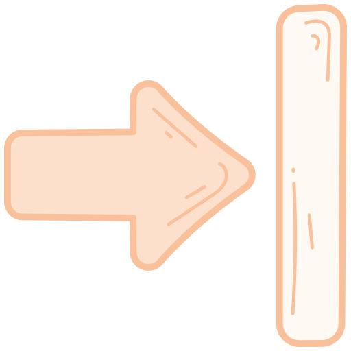 flecha correcta Generic color hand-drawn icono