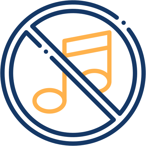 No music Generic color outline icon