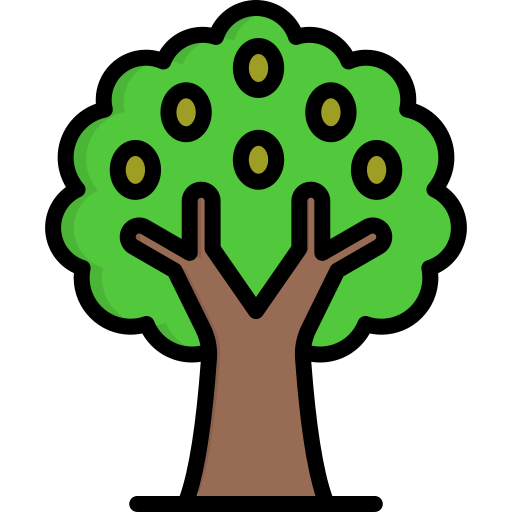 Olive tree Generic color lineal-color icon