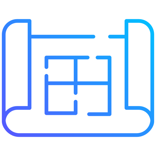 progetto della casa Generic gradient outline icona