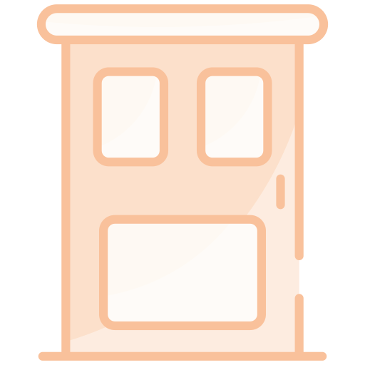 puerta principal Generic color lineal-color icono
