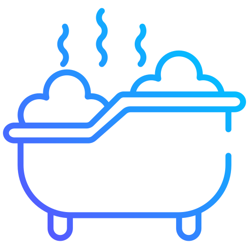 baño caliente Generic gradient outline icono