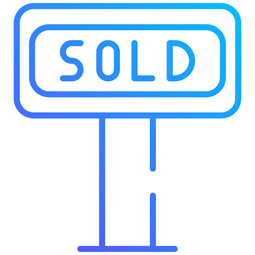 Sold tag Generic gradient outline icon