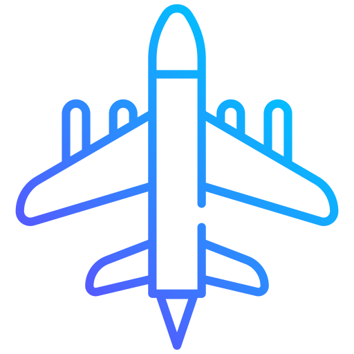 aereo Generic gradient outline icona