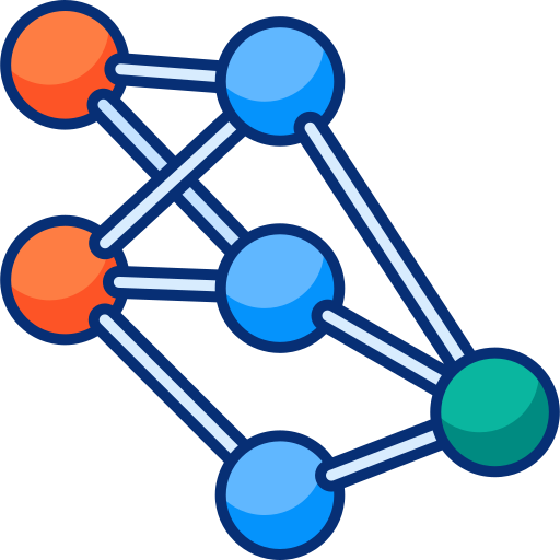 ニューラルネットワーク Isometric Lineal Color icon