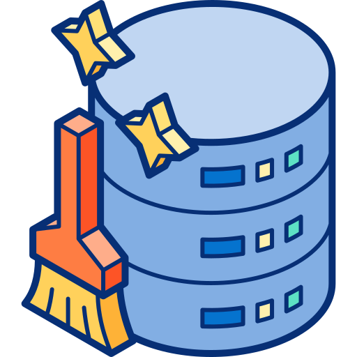 Data cleansing Isometric Lineal Color icon