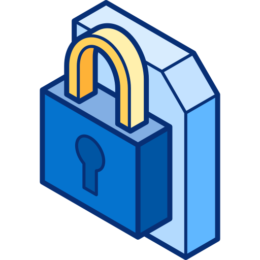 Encryption Isometric Lineal Color icon