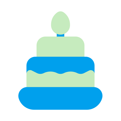 誕生日ケーキ Generic color fill icon
