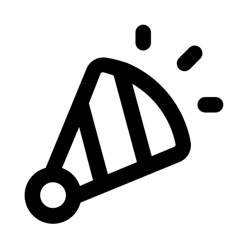 파티 트럼펫 Generic black outline icon