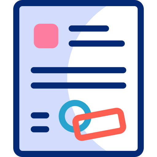 Document Basic Accent Lineal Color icon