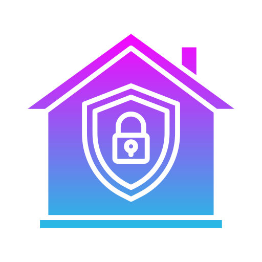 bezpieczeństwo w domu Generic gradient fill ikona