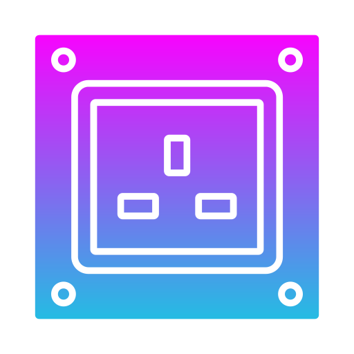 Power socket Generic gradient fill icon
