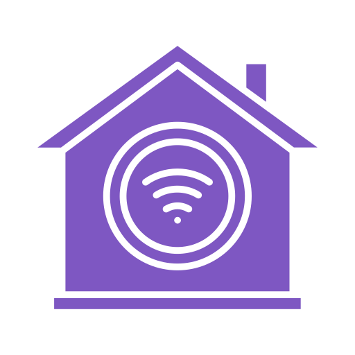 wifi en casa Generic color fill icono