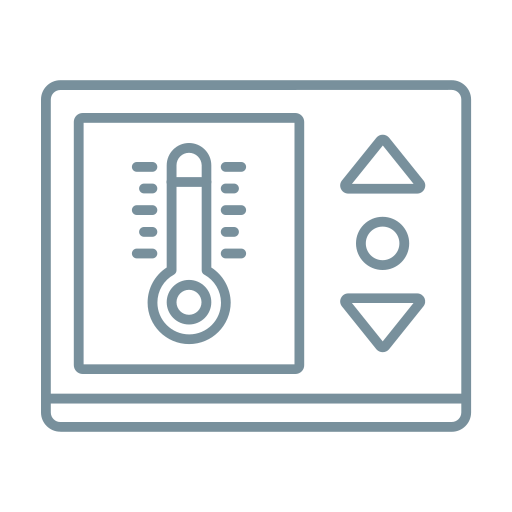 temperatuurregeling Generic color outline icoon