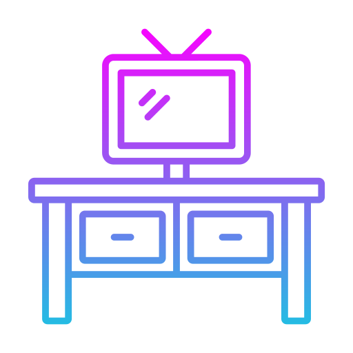 mesa de televisión Generic gradient outline icono
