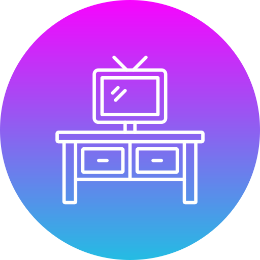 Tv table Generic gradient fill icon