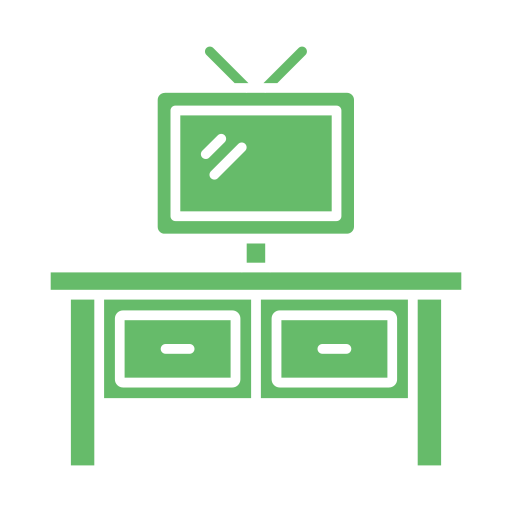 table de télévision Generic color fill Icône