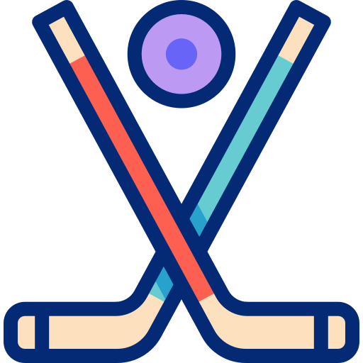 hockey su ghiaccio Basic Accent Lineal Color icona