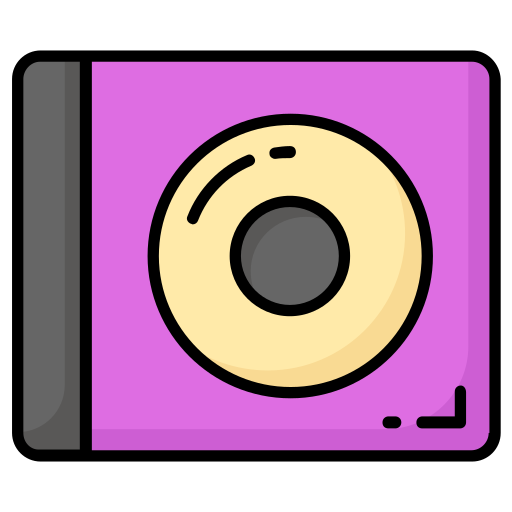 reproductor de dvd Generic color lineal-color icono