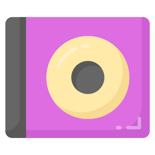 dvd-speler Generic color fill icoon