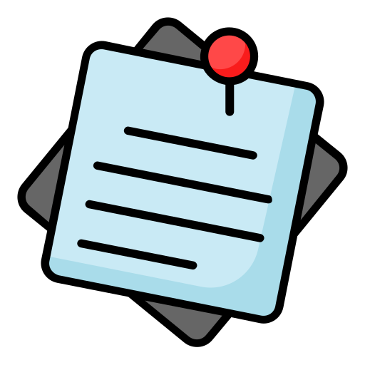 Sticky notes Generic color lineal-color icon