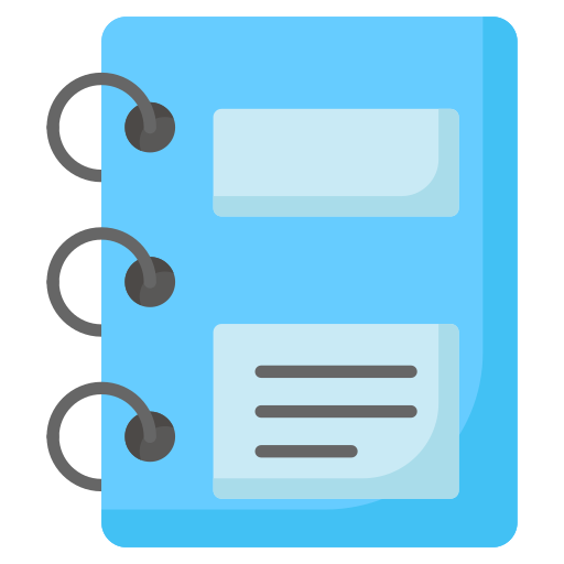 Notebook Generic color fill icon