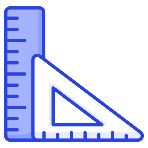 Rulers Generic color lineal-color icon