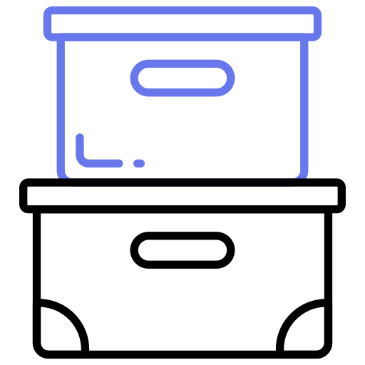 caja de archivo Generic color outline icono