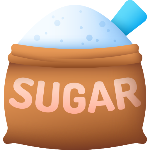 zucchero 3D Color icona