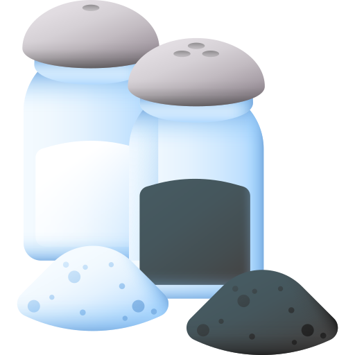 소금과 후추 3D Color icon