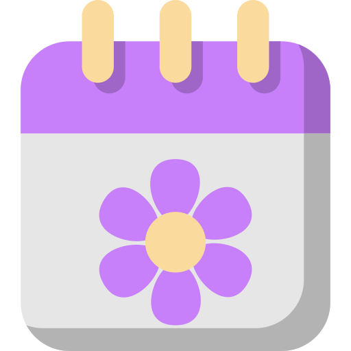 calendario primaverile Generic color fill icona