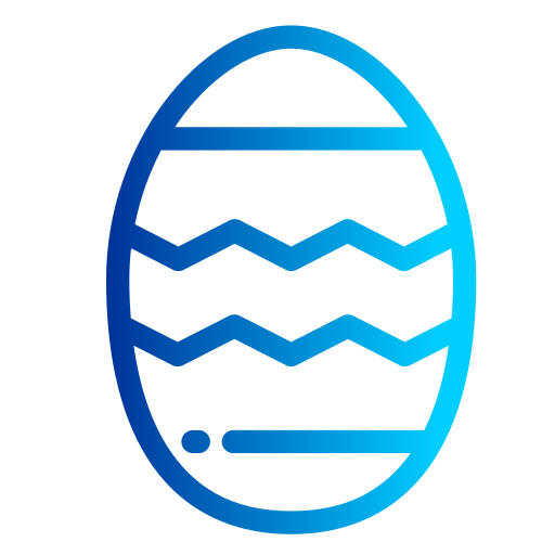 Пасхальное яйцо Generic gradient outline иконка