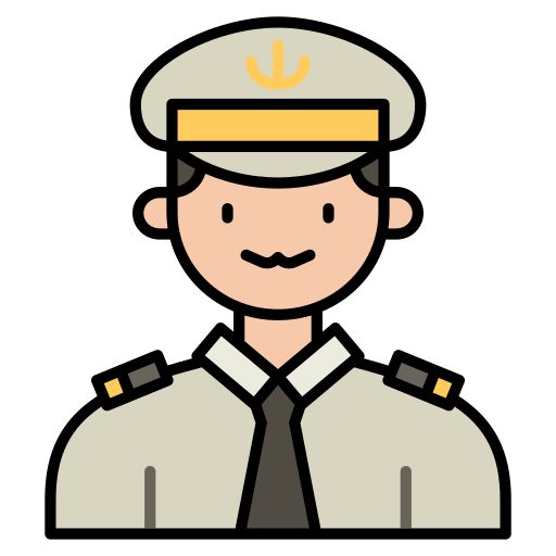 キャプテンのアバター Generic color lineal-color icon
