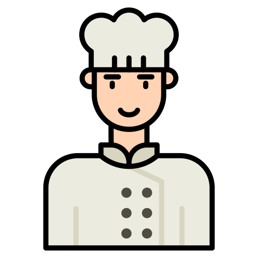 mannelijke chef-kok Generic color lineal-color icoon