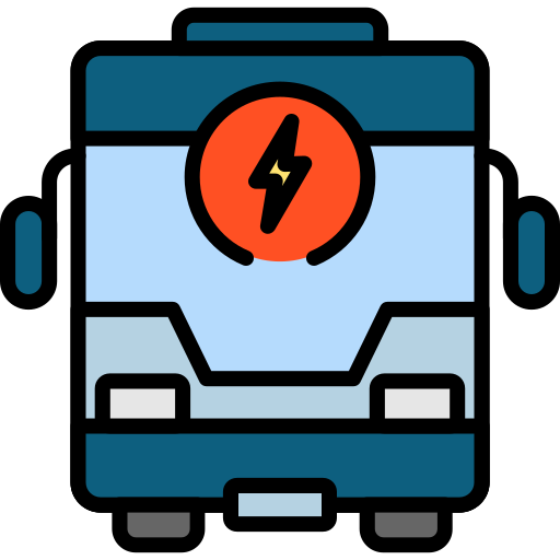 autobus elektryczny Generic color lineal-color ikona
