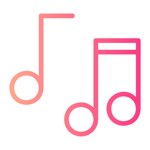 音楽ノート Generic gradient outline icon