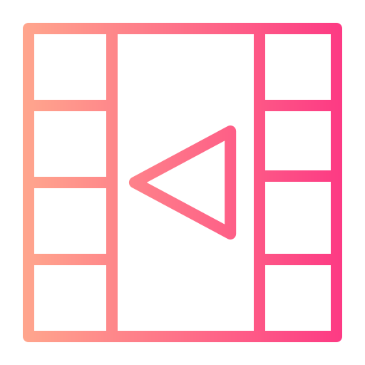 reproductor de video Generic gradient outline icono