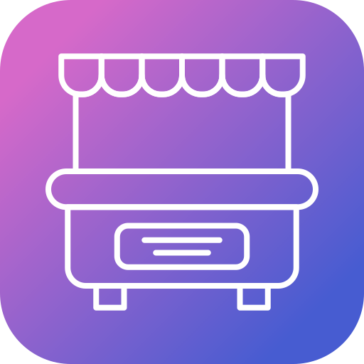 Food stall Generic gradient fill icon