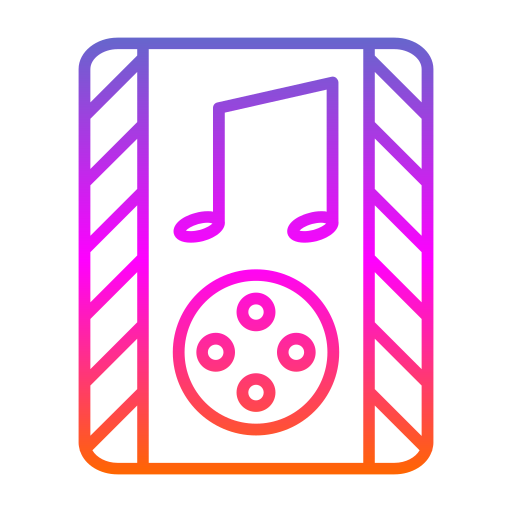 soundtrack Generic gradient outline icoon