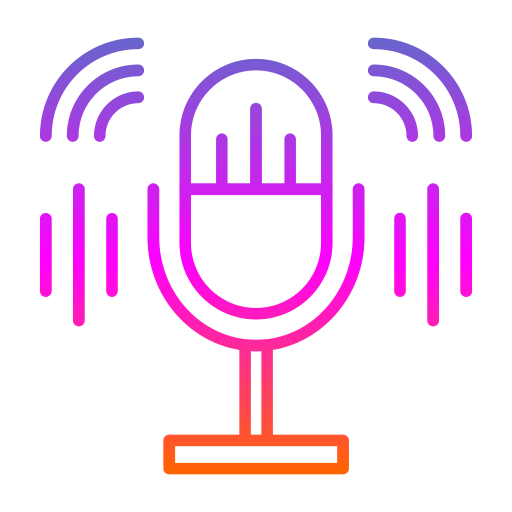 podcast Generic gradient outline Icône