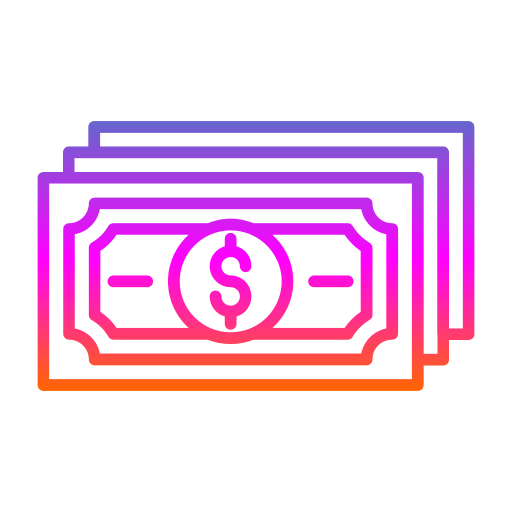 Деньги Generic gradient outline иконка