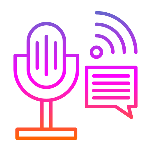 Podcast Generic gradient outline icon